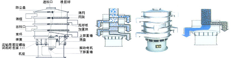 旋振篩結(jié)構(gòu)圖